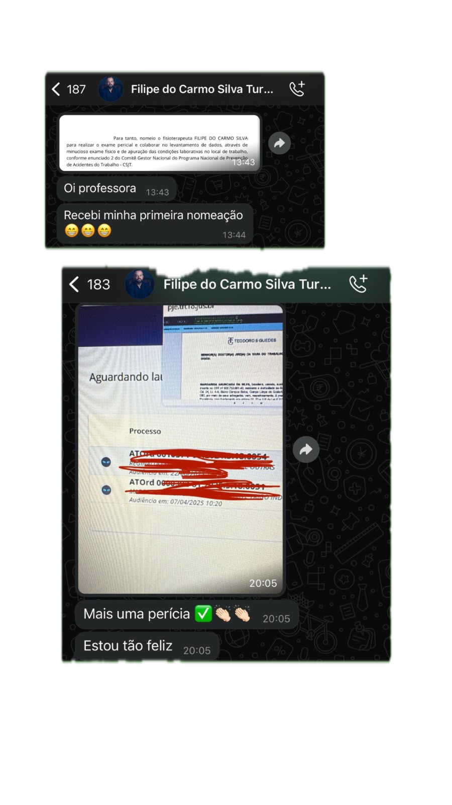 Depoimento real de aluno do Fisioterapeuta Forense Pro 1
