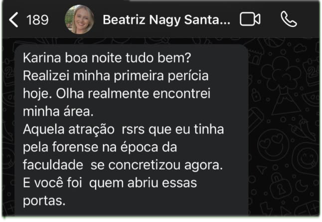 Depoimento real de aluno do Fisioterapeuta Forense Pro 7